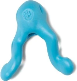 West Paw Tizzi Zogoflex – Speeltje Voor Actieve Honden Om Ver Te Gooien – Kleur: Blauw, Maat: Small