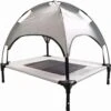 Nobby Honden Ligbed Chill Cool Met Parasol – Hondenstretcher – Grijs- 76x61x76cm