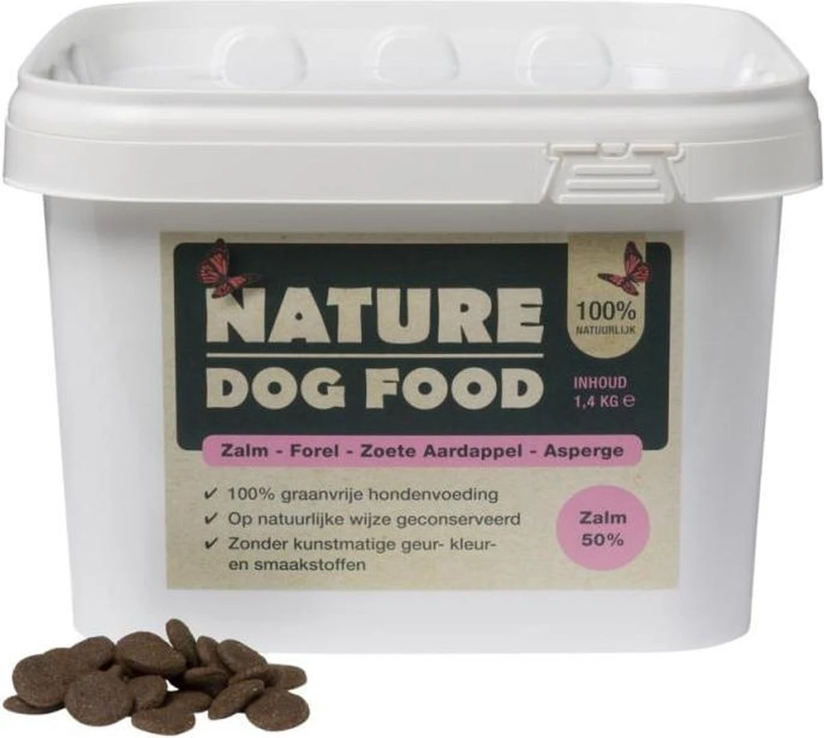 Nature Dog Food – Hypoallergeen Hondenvoer Adult Graanvrij Zalm & Forel – 1.4 Kg 1 Nature Dog Food – Hypoallergeen Hondenvoer Adult Graanvrij Zalm & Forel – 1.4 Kg