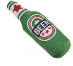 Bierfles Fun: Interactief Piepend Honden/kattenspeelgoed Voor Schone Tanden En Bijtvast Plezier!