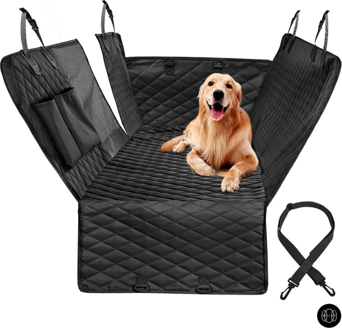 Boze® Hondenmand Auto – Autostoel Hond – Hondemand Auto Achterbank – Zwart/152x143cm 1 Boze® Hondenmand Auto – Autostoel Hond – Hondemand Auto Achterbank – Zwart/152x143cm