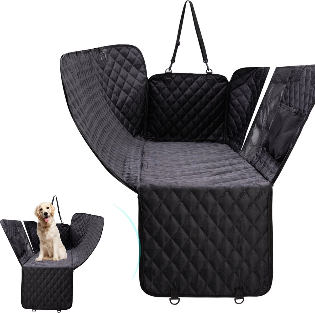 Arvona Hondendeken Auto Achterbank – Hondendeken – Waterdicht – 152 X 143 CM – Hondenkleed – Hondenmand – Hondenkussen 1 Arvona Hondendeken Auto Achterbank – Hondendeken – Waterdicht – 152 X 143 CM – Hondenkleed – Hondenmand – Hondenkussen