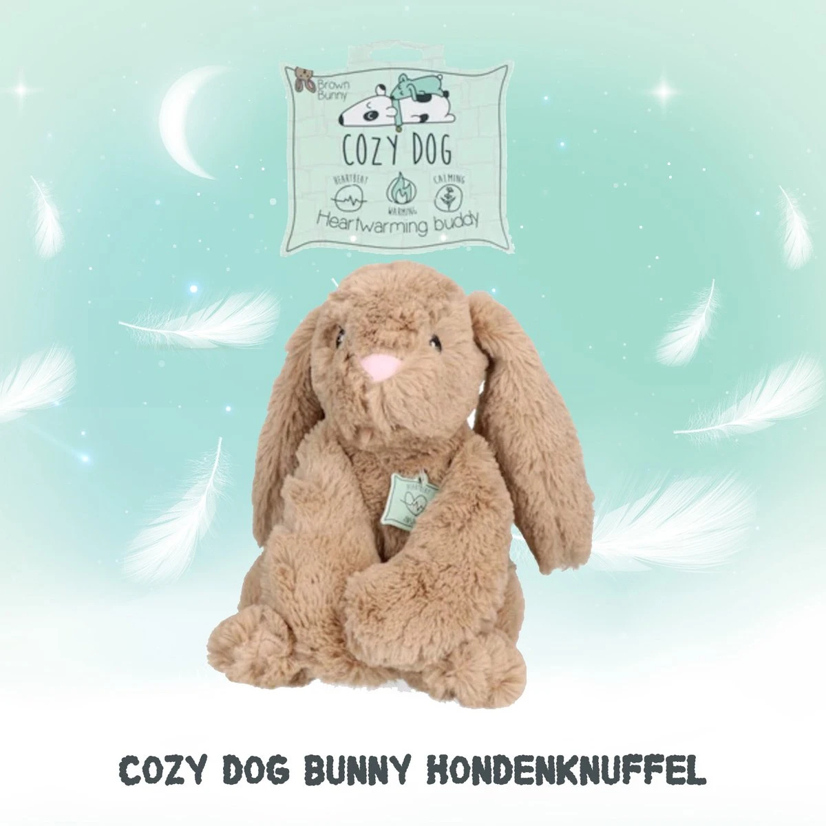 Cozy Dog Bunny Hondenknuffel – Knuffel Hond Met Hartslag – Hondenspeelgoed Vermindert Verlatingsangst – Biedt Rust, Warmte En Comfort – Bruin – Speciaal Voor Puppy’s 1 Cozy Dog Bunny Hondenknuffel – Knuffel Hond Met Hartslag – Hondenspeelgoed Vermindert Verlatingsangst – Biedt Rust, Warmte En Comfort – Bruin – Speciaal Voor Puppy’s
