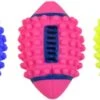 Pawise Vinyl Spiky Footbal – Hondenspeeltje Met Pieper – Duurzaam Speelgoed Voor De Hond – Eindeloos Speelplezier – 12.5 Cm – Assorti