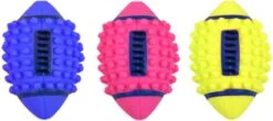 Pawise Vinyl Spiky Footbal – Hondenspeeltje Met Pieper – Duurzaam Speelgoed Voor De Hond – Eindeloos Speelplezier – 12.5 Cm – Assorti