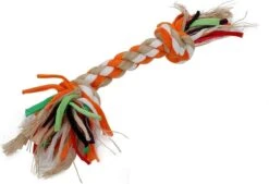 Nobleza Speeltouw Hond – Hondentouw – Flostouw Hond – Hondenspeelgoed – Puppyspeelgoed – Trektouw Hond – Oranje