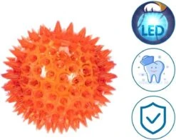 Nobleza Speelbal Voor Hond – Hondenbal Met Licht – LED – L – Oranje
