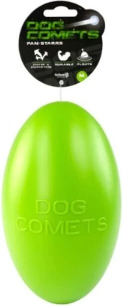 Dog Comets Pan-Stars Hondenspeeltje – Duurzaam Honden Speelgoed – Praktisch Onverwoestbare Honden Bal – Geschikt Voor Grote Honden – Groen – 30 Cm