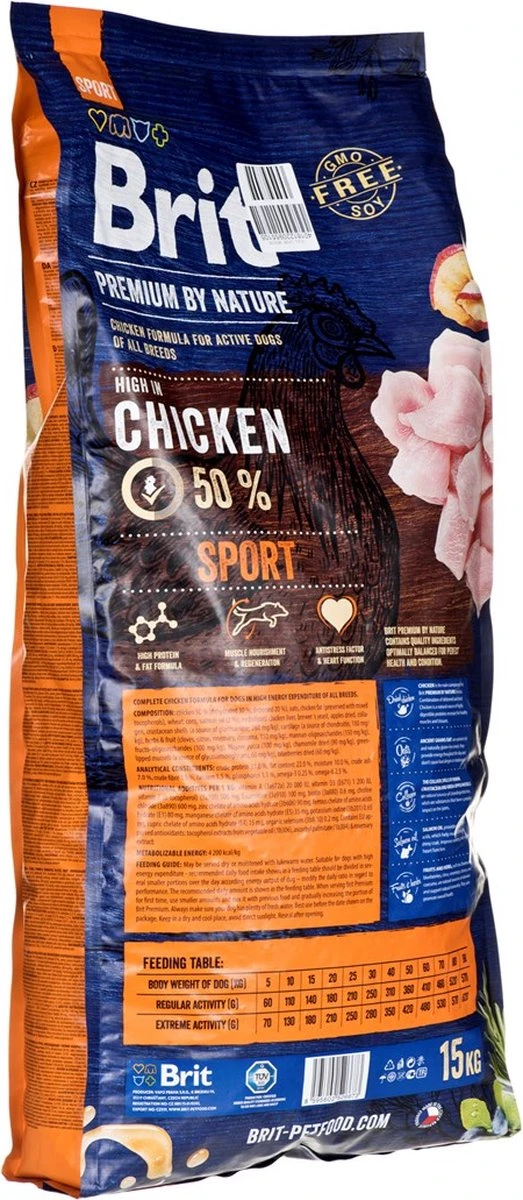 Brit Premium By Nature Hondenvoer Sport 15 Kg – Hond 1 Brit Premium By Nature Hondenvoer Sport 15 Kg – Hond