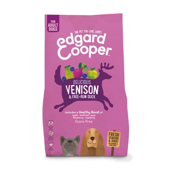 Edgard & Cooper Edgard&Cooper Delicious Venison Adult Hert&Eend&Appel – Hondenvoer – 2.5 Kg Graanvrij 1 Edgard & Cooper Edgard&Cooper Delicious Venison Adult Hert&Eend&Appel – Hondenvoer – 2.5 Kg Graanvrij