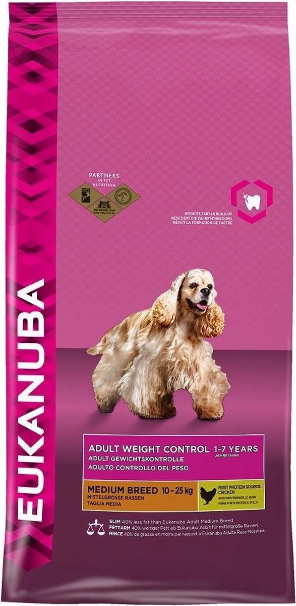 Eukanuba Dog Adult – Medium Breed – Kip – Hondenvoer – 12 Kg 1 Eukanuba Dog Adult – Medium Breed – Kip – Hondenvoer – 12 Kg