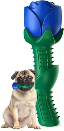 Bijtspeelgoed Rose Gift Voor Kleine Honden Of Puppies – Blauw