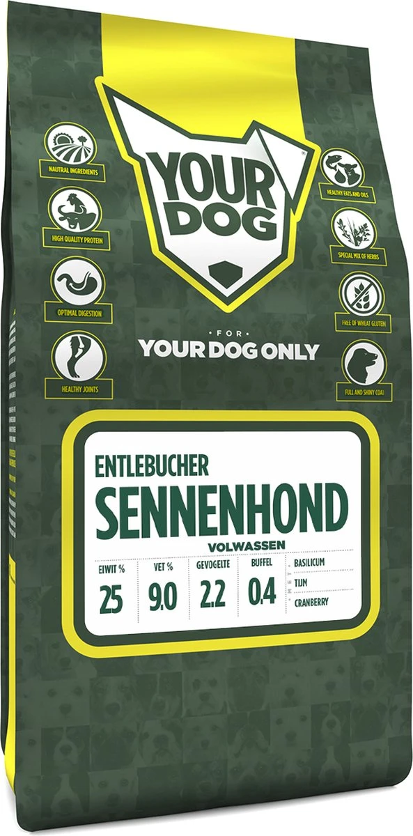 Yourdog Entlebucher Sennenhond Volwassen (3 KG) 1 Yourdog Entlebucher Sennenhond Volwassen (3 KG)