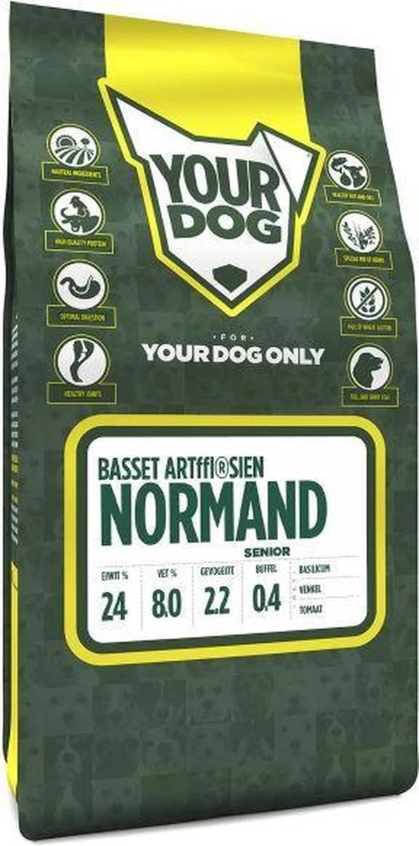 Yourdog Basset ArtÈsien Normand Senior (3 KG) 1 Yourdog Basset ArtÈsien Normand Senior (3 KG)