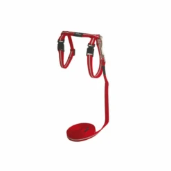 Rogz Alleycat Tuigje Met Looplijn Rood Kattenharnas 11.9x21.5 Cm