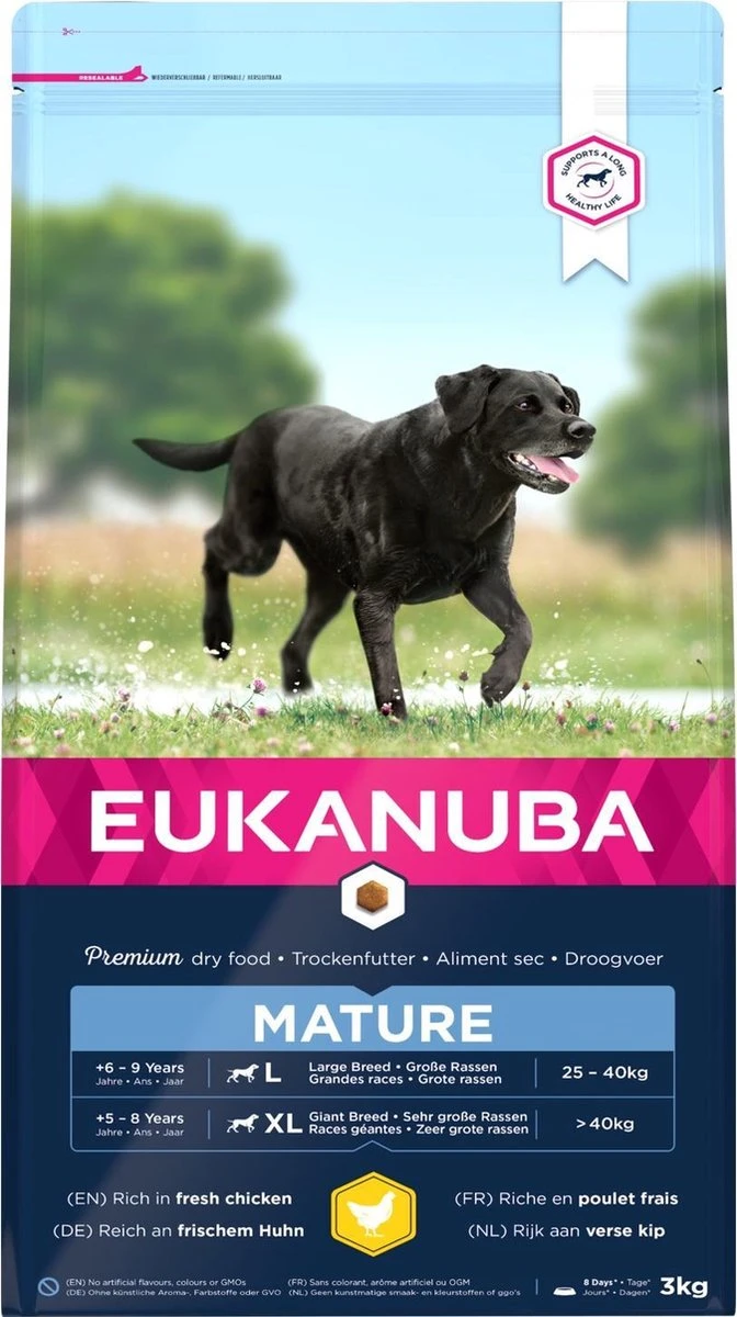 Eukanuba Dog Mature & Senior – Large Breed – Kip – Hondenvoer – 3 Kg 1 Eukanuba Dog Mature & Senior – Large Breed – Kip – Hondenvoer – 3 Kg