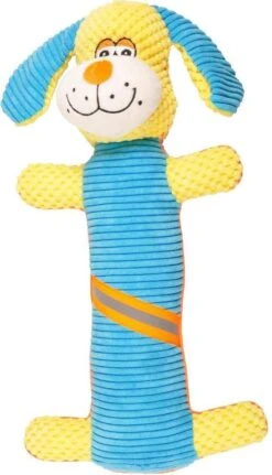 Flamingo-Hondenspeelgoed-Hond Reflecterend-blauw/geel-39cm