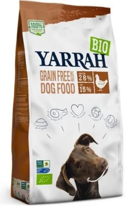 4x Yarrah Bio Hondenvoer Graanvrij Kip – Vis 2 Kg