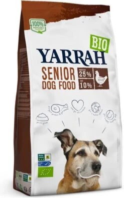 4x Yarrah Bio Hondenvoer Senior Kip 2 Kg