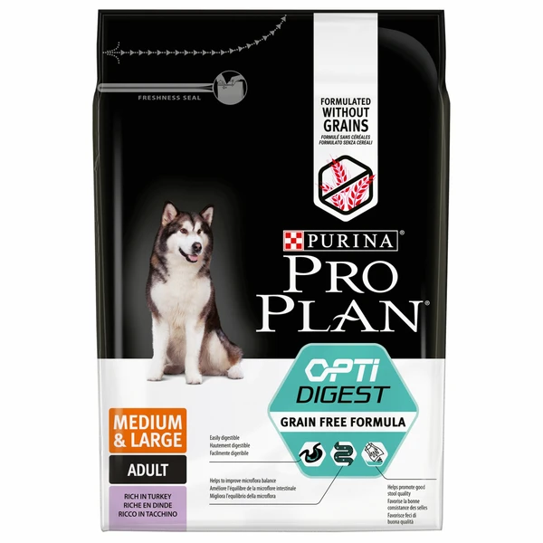 Pro Plan Purina Bonusbag 10+2 Kg/12+2 Kg Medium Large Adult Sensitive Dig Kalkoen OPTIDIGEST GF(12 Kg ) 1 Pro Plan Purina Bonusbag 10+2 Kg/12+2 Kg Medium Large Adult Sensitive Dig Kalkoen OPTIDIGEST GF(12 Kg )