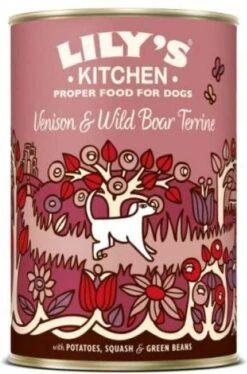 3x6x400 Gr Lily’s Kitchen Dog Venison Wild Boar Terrine Hondenvoer