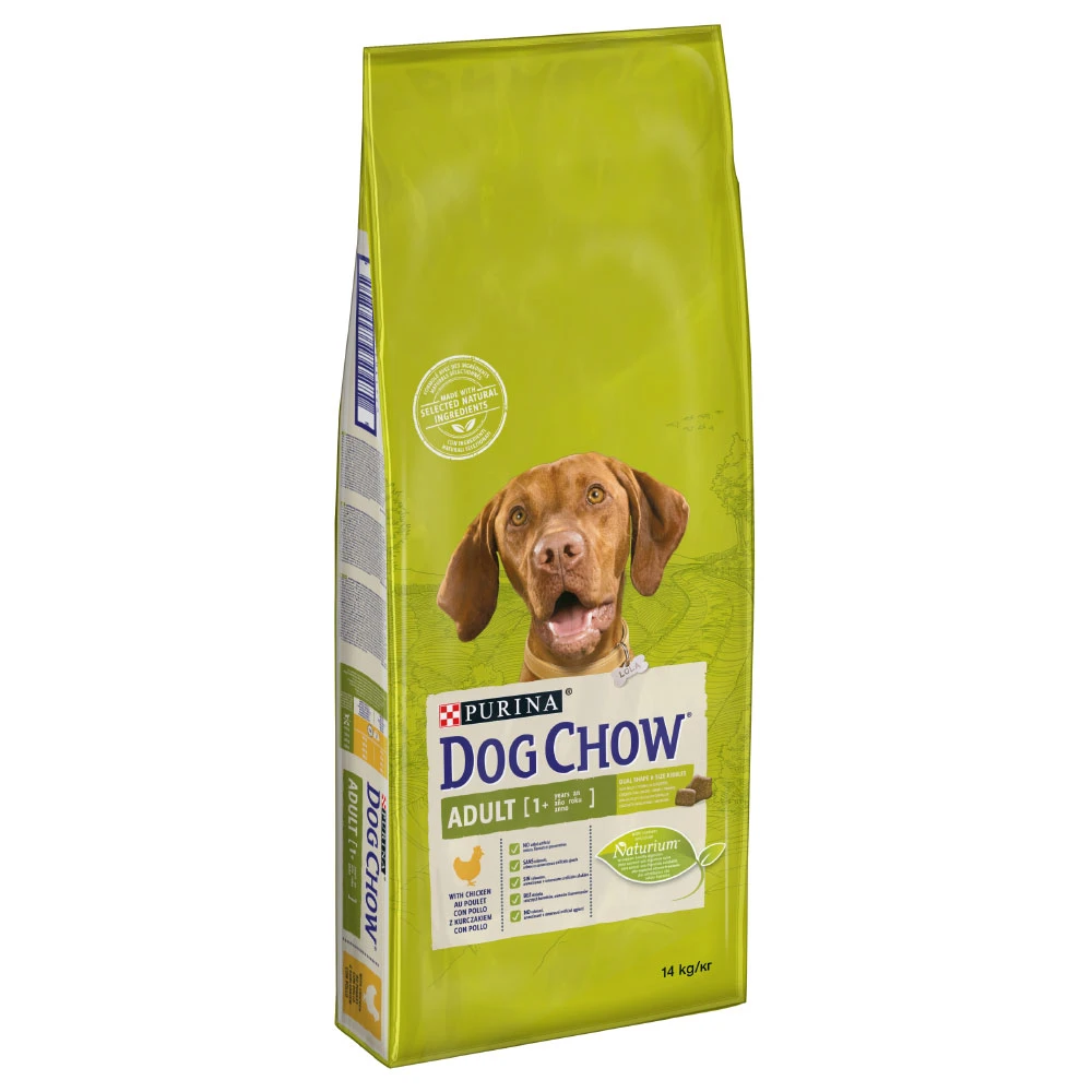 2x14kg Adult Kip Dog Chow Hondenvoer 1 2x14kg Adult Kip Dog Chow Hondenvoer