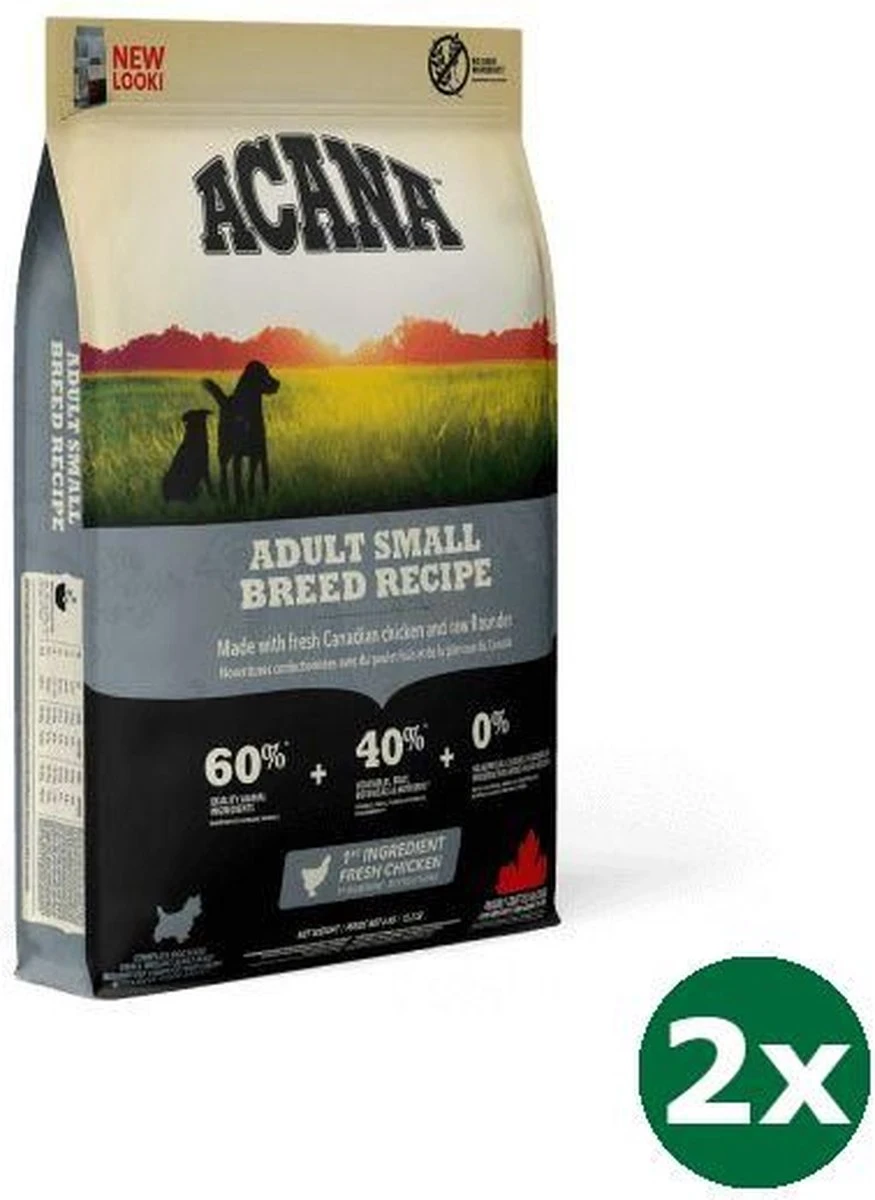 2×340 Gr Acana Dog Adult Small Breed Hondenvoer 1 2×340 Gr Acana Dog Adult Small Breed Hondenvoer