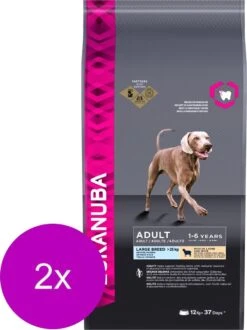 Eukanuba Adult Large Breed Lam&Rijst – Hondenvoer – 2 X 12 Kg