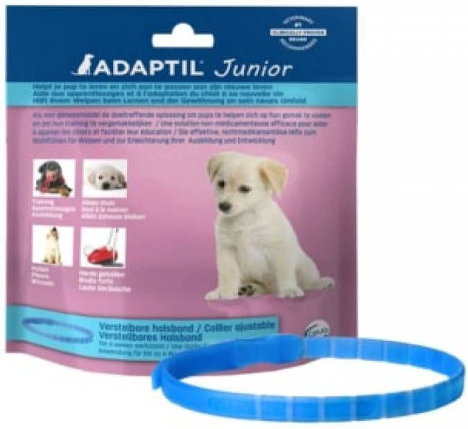 Adaptil Junior Halsband Anti Stressmiddel 37 Cm Lichtblauw Transparant Per Stuk < 6mnd 5 Adaptil Junior Halsband Anti Stressmiddel 37 Cm Lichtblauw Transparant Per Stuk < 6mnd - Afbeelding 5