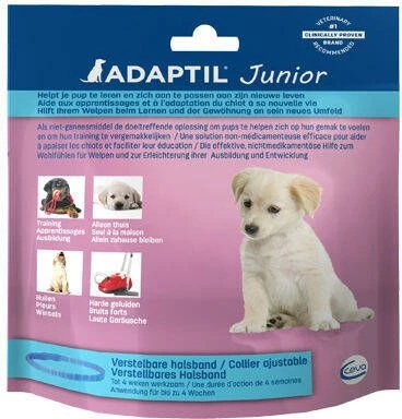 Adaptil Junior Halsband Anti Stressmiddel 37 Cm Lichtblauw Transparant Per Stuk < 6mnd 4 Adaptil Junior Halsband Anti Stressmiddel 37 Cm Lichtblauw Transparant Per Stuk < 6mnd - Afbeelding 4