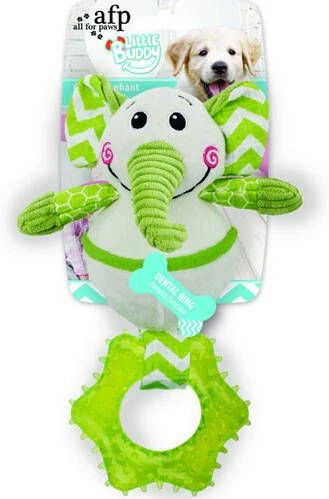 All For Paws Little Buddy Goofy Elephant Hondenspeelgoed 26x17x12 Cm Groen 4 All For Paws Little Buddy Goofy Elephant Hondenspeelgoed 26x17x12 Cm Groen - Afbeelding 4