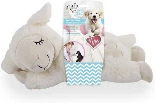 All For Paws Little Buddy Heart Beat Sheep Hondenspeelgoed 44x38x14 Cm Wit 4 All For Paws Little Buddy Heart Beat Sheep Hondenspeelgoed 44x38x14 Cm Wit - Afbeelding 4