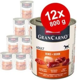 Animonda GranCarno Dental Stick Snack Gratis! Bij 6 X 800g Adult Rund & Zalm Met Spinazie -Huisdierbenodigdheden animonda grancarno 12x800g original adult rund en kalkoen hondenvoer 120593