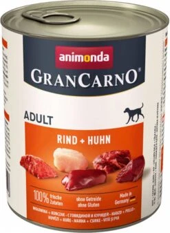 Animonda GranCarno Dental Stick Snack Gratis! Bij 6 X 800g Adult Rund & Zalm Met Spinazie -Huisdierbenodigdheden animonda grancarno 12x800g original adult rund en kip hondenvoer 114013