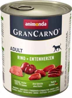 Animonda GranCarno Dental Stick Snack Gratis! Bij 6 X 800g Adult Rund & Zalm Met Spinazie -Huisdierbenodigdheden animonda grancarno 6x800g original adult rund en eendenhart hondenvoer 109834