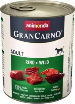 Animonda GranCarno Dental Stick Snack Gratis! Bij 6 X 800g Adult Rund & Zalm Met Spinazie -Huisdierbenodigdheden animonda grancarno 6x800g original adult rund en wild hondenvoer 114141