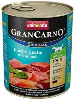 Animonda GranCarno Dental Stick Snack Gratis! Bij 6 X 800g Adult Rund & Zalm Met Spinazie -Huisdierbenodigdheden animonda grancarno original adult rund met zalm en spinazie 6 x 800 g 43405