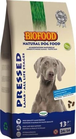 Biofood BF Petfood Vleesbrok Geperst Hondenbrokken Lam 13, 5 Kg