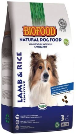 Biofood Hondenvoeding Lam&Rijst Hondenvoer 3 Kg -Huisdierbenodigdheden biofood lam en rijst hondenvoer 3 kg 47300
