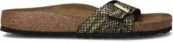 Birkenstock Slippers Madrid Shiny Python Met Voorgevormd Voetbed, Schoenwijdte Smal -Huisdierbenodigdheden birkenstock zwarte madrid mf shiny python black n slippers 96752