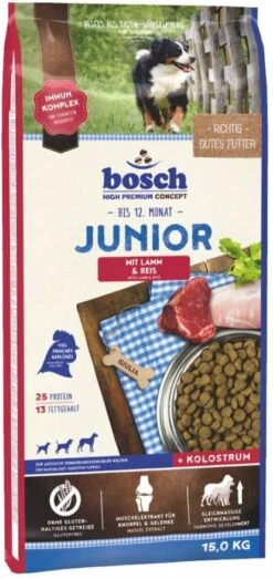 Bosch Junior Hondenvoer Lam En Rijst 15 Kg -Huisdierbenodigdheden bosch high premium concept 2x15kg bosch junior lam en rijst hondenvoer 110806