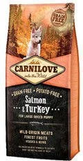 Carnilove 10% Korting! Dubbelpak Hondenvoer Large Breed Puppy Salmon And Turkey(2 X 12 Kg )