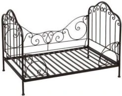 Clayre & Eef Hondenmand 80x53x58 Cm Bruin Zwart Ijzer Rechthoek