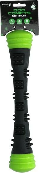 Dog Comets Meteor Werpstok Groen&Zwart Hondenspeelgoed 30 Cm