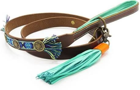 DWAM Looplijn Boho Juan L Bruin&Blauw Hondenriem 135x2.5 Cm 1 DWAM Looplijn Boho Juan L Bruin&Blauw Hondenriem 135x2.5 Cm