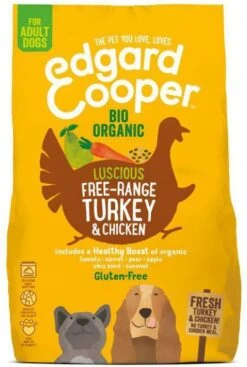 Edgard & Cooper Edgard&Cooper Bio Organic Turkey Adult Kalkoen&Kip&Wortel Hondenvoer 7 Kg Biologisch -Huisdierbenodigdheden edgard en cooper edgard en amp cooper hondenvoer biokalkoen en biokip 7 kg 29513