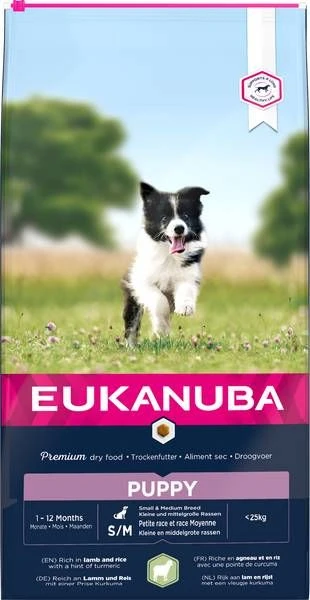 Eukanuba Puppy Small Medium Met Lam & Rijst Hondenvoer 2 X 2, 5 Kg 1 Eukanuba Puppy Small Medium Met Lam & Rijst Hondenvoer 2 X 2, 5 Kg