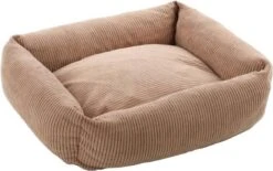 Flamingo Hondenmand Met Rits Colette Rechthoekig 50 Cm Taupe