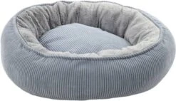 Flamingo Hondenmand Met Rits Colette Rond 46 Cm Blauw