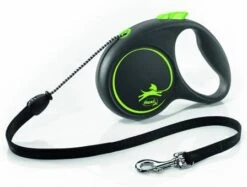 Flexi Black Design Koord M 5 M Hondenriem Groen&Zwart